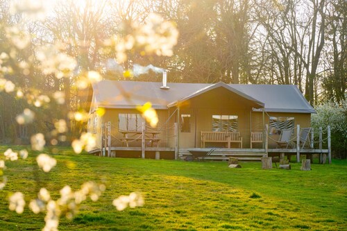 Dog friendly glamping stay in Suffolk, Lantern and Larks