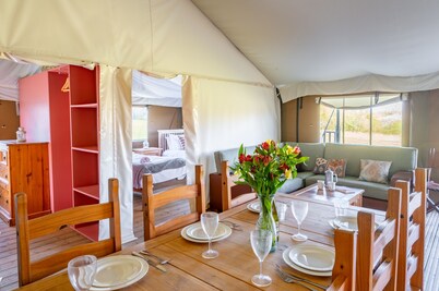 Dog friendly glamping stay in Suffolk, Lantern and Larks