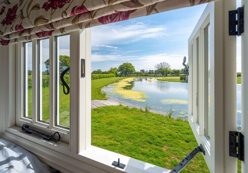 The Shepherds Hut at Anvil House in Suffolk