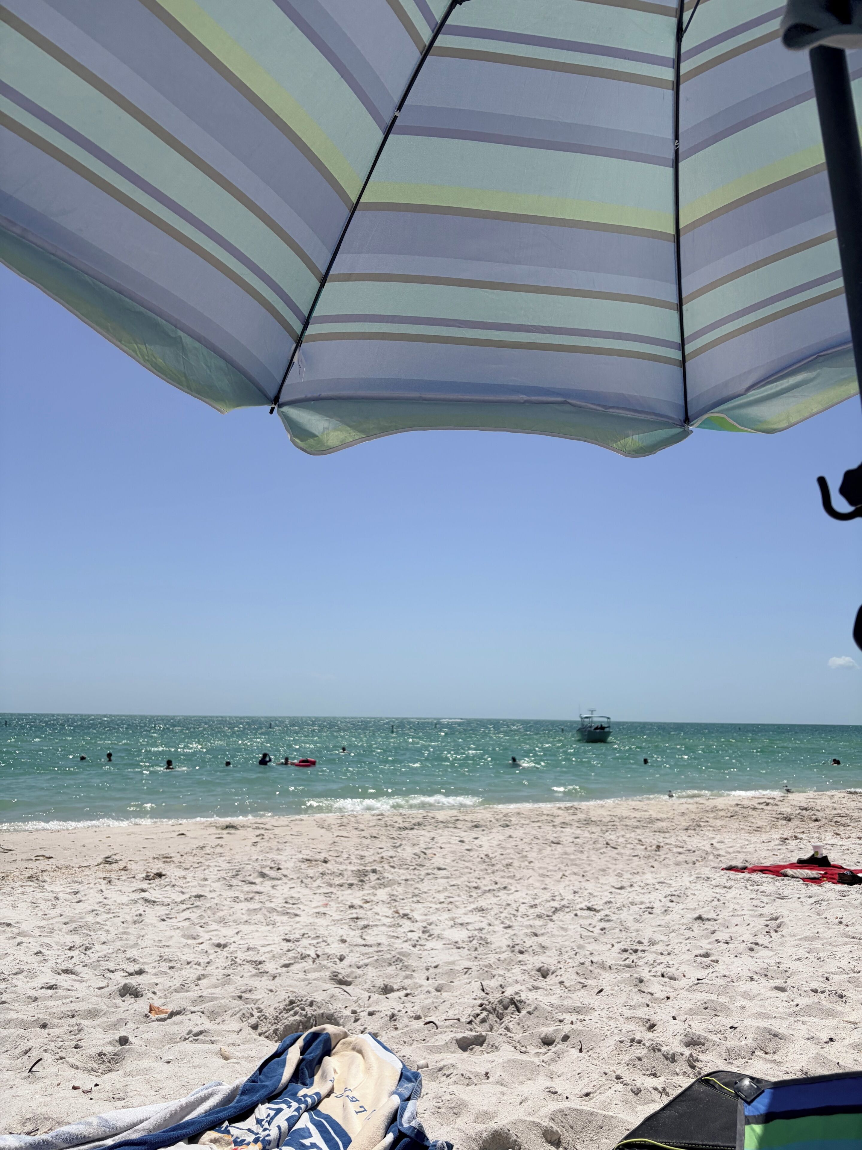 Sun-loungers, beach towels