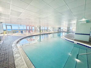 Indoor pool, a heated pool - Gulf-Front Studio Sleeps 2 w/ Resort Amenities! (Panama City Beach)