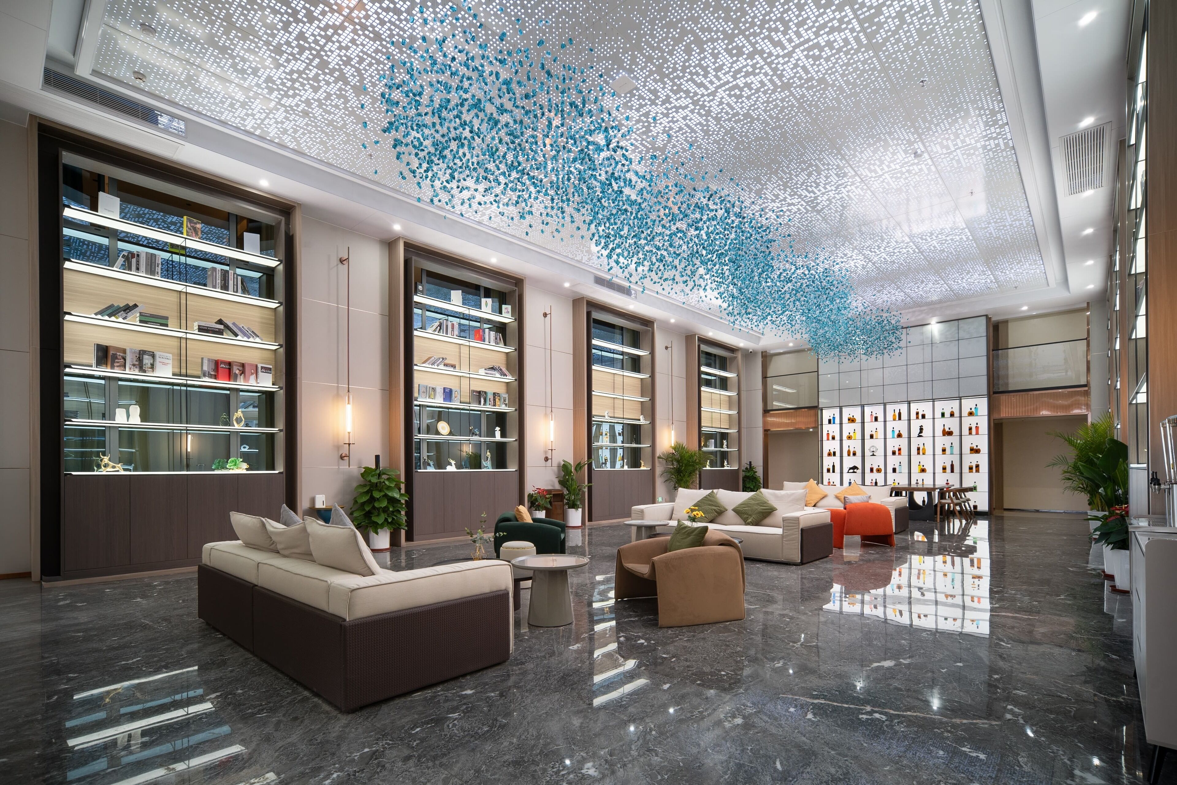 Sala de estar en el lobby