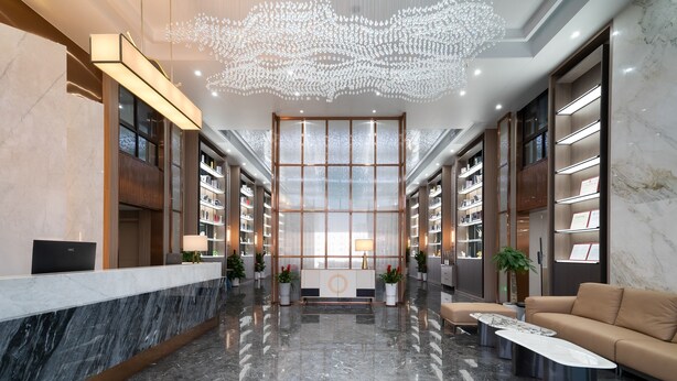 Sitteområde i lobbyen