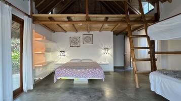 Bungalow Familial, balcon, vue plage