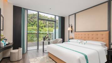 Blackout curtains, iron/ironing board, free WiFi