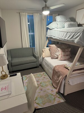 2 slaapkamers, een bureau, gratis wifi, beddengoed