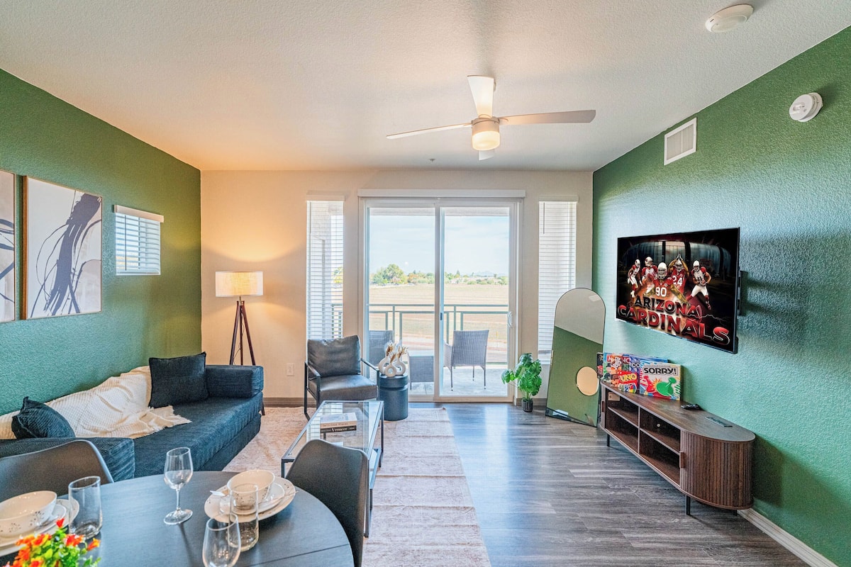 Signature Apartment, 2 Bedrooms, Non Smoking, Balcony | Living area | 55-inch Smart TV with digital channels