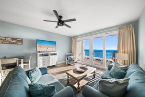 TV - Beach Getaway Gulf View Condo | Sleeps 8 | Resort (Panama City Beach)