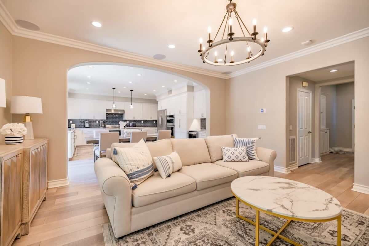 TV, lareira, escritórios