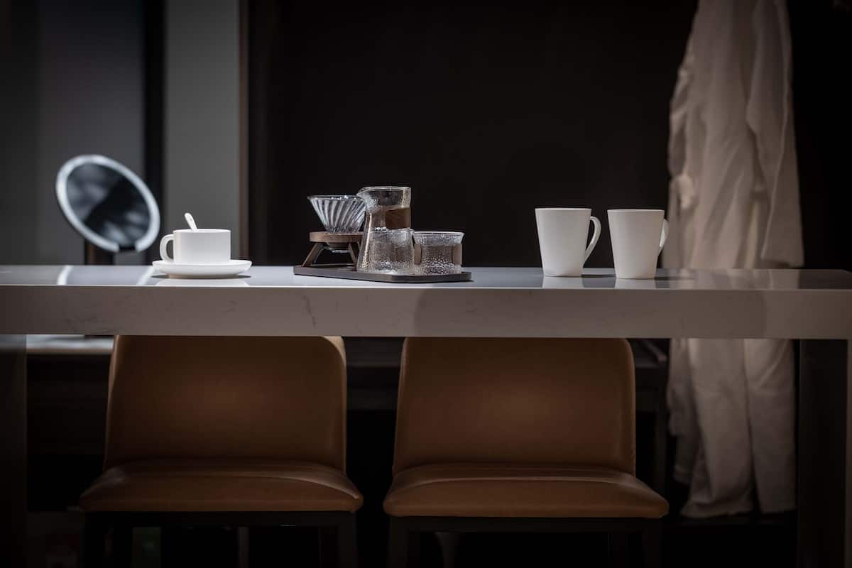 Luxury Double Room, Mountain View | Desk, laptop workspace, blackout drapes, iron/ironing board