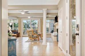 Premium Condo, 4 Bedrooms, Beach View, Beachside | Living area - Holmes Beachfront Oasis (Holmes Beach)