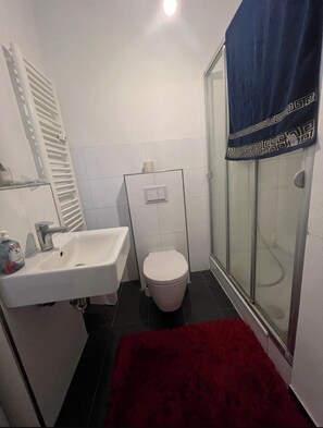 Towels, soap, toilet paper