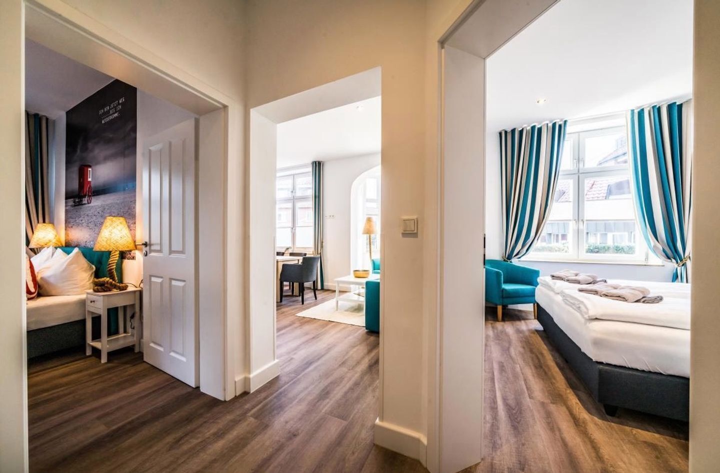 2 bedrooms, in-room safe, iron/ironing board, WiFi