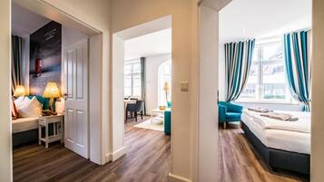 2 bedrooms, in-room safe, iron/ironing board, WiFi