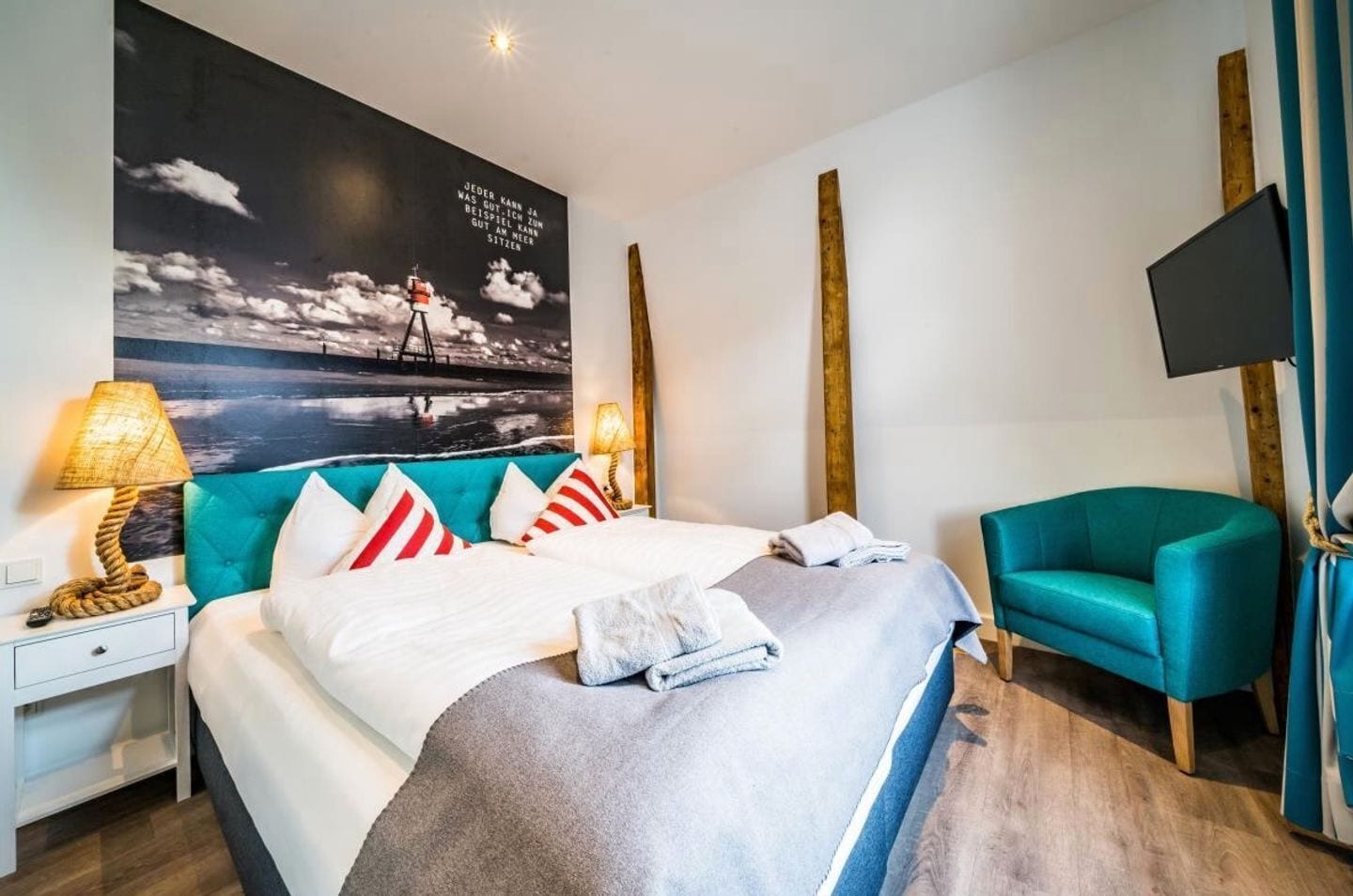 2 bedrooms, in-room safe, iron/ironing board, WiFi