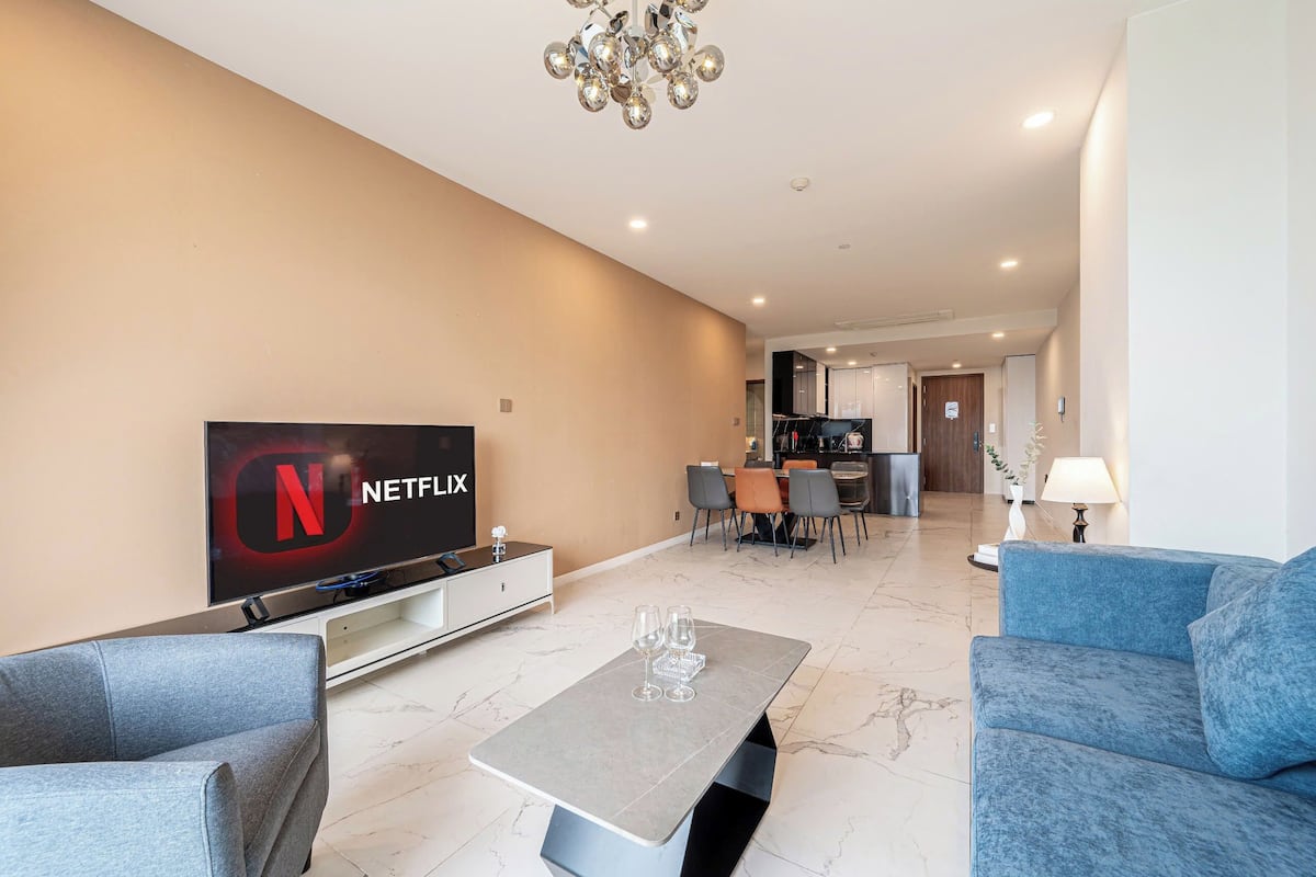 デラックス アパートメント 3 ベッドルーム 禁煙 シティビュー | リビング エリア