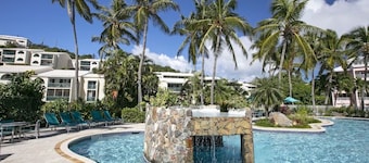 St Thomas 2BR Oceanside Villa with Views: Steps to Beach, Pool & Restaurants