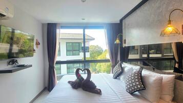 Strykejern/-brett, internettilgang, sengetøy og rullestolvennlig