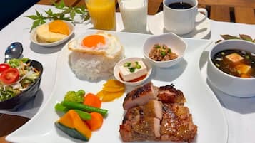 Opções para refeição no quarto