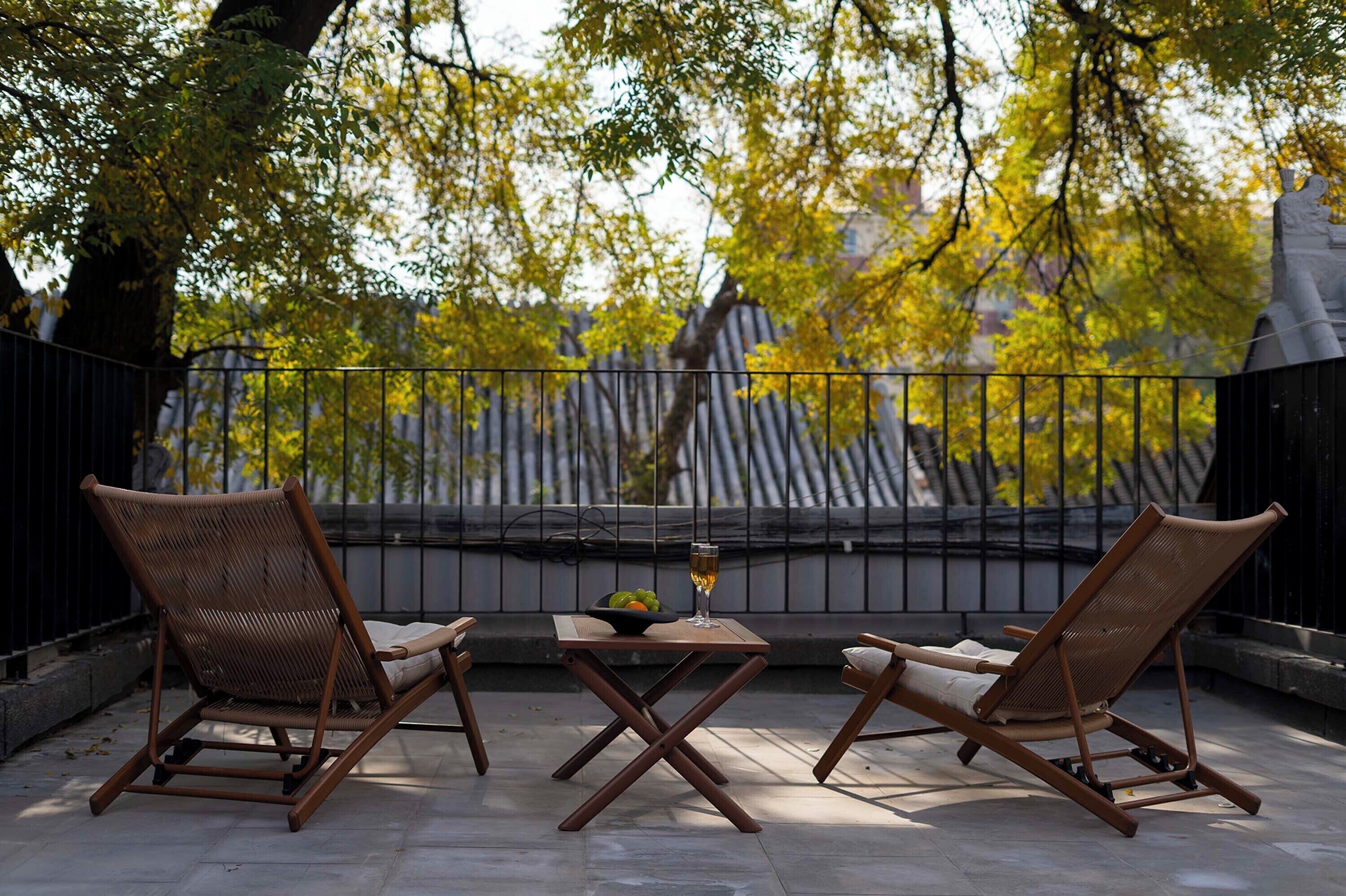 Signature-Doppelzimmer, Blick auf den Innenhof | Terrasse/Patio