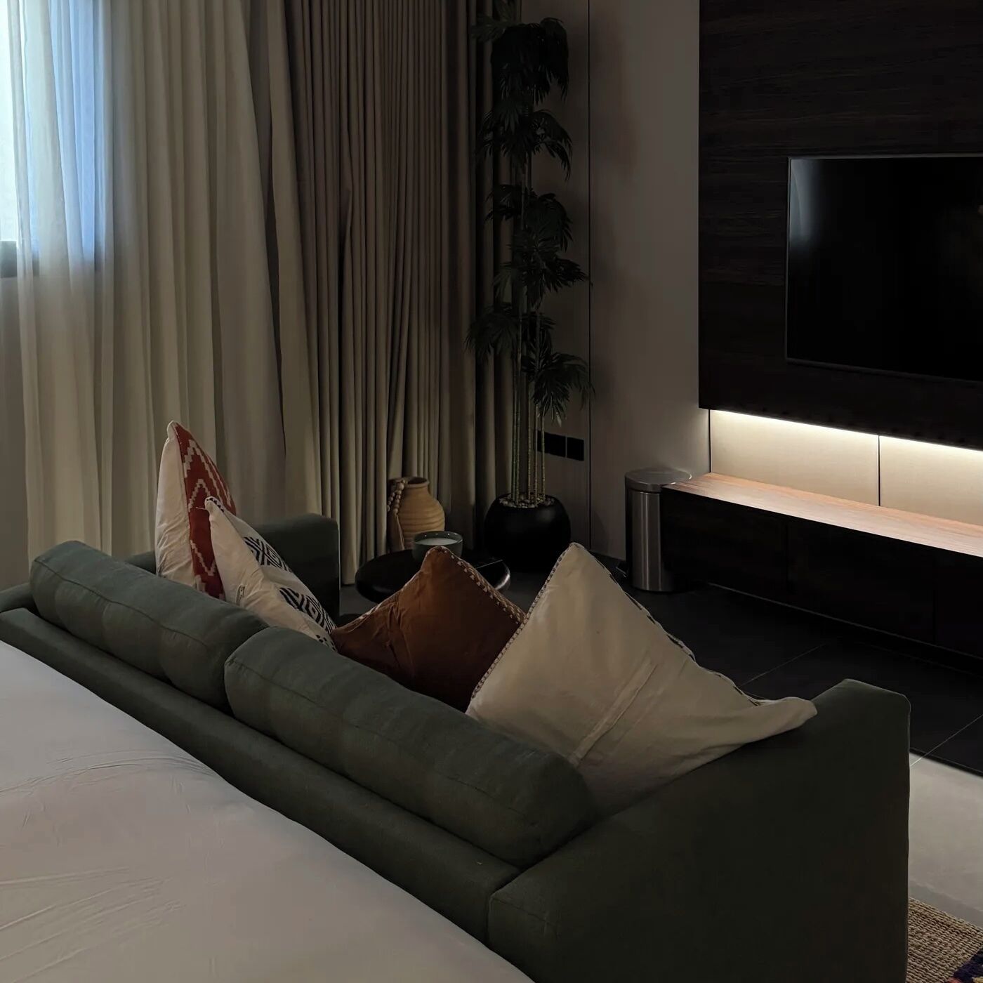 Quarto luxo | Área de estar