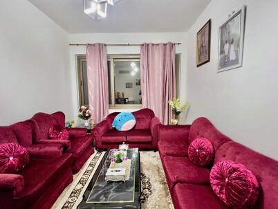 Soothing 1-bedroom apartment with AC in Abu Dhabi