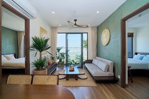 Stylish Japandi 2BR Apartment in Ocean Park, Hanoi