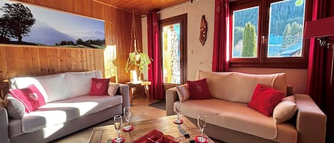 Télévision, cheminée