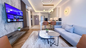 Deluxe Condo, City View | Desk, laptop workspace, iron/ironing board, free WiFi - Hiper Suites Residance  (Antalya)