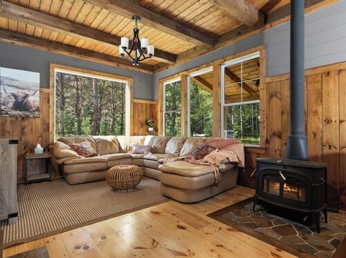 Perfect Modern & Cozy 4-bedroom cabin with AC in Lake City; Outdoor Fireplace