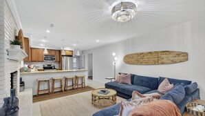 Living area - The Oriole | Dog-Friendly | Game Room • Near Wrightsville Beach & UNCW (Wilmington)