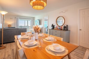 Dining - Oceanfront Condo with Views/ King Bed/ Walk to Boardwalk/ Coffee Bar! (Carolina Beach)