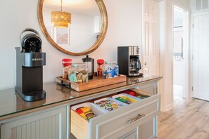 Interior - Oceanfront Condo with Views/ King Bed/ Walk to Boardwalk/ Coffee Bar! (Carolina Beach)