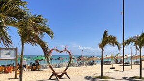 Beach - Beachfront apartment, best stretch of beach. (Tamandaré)