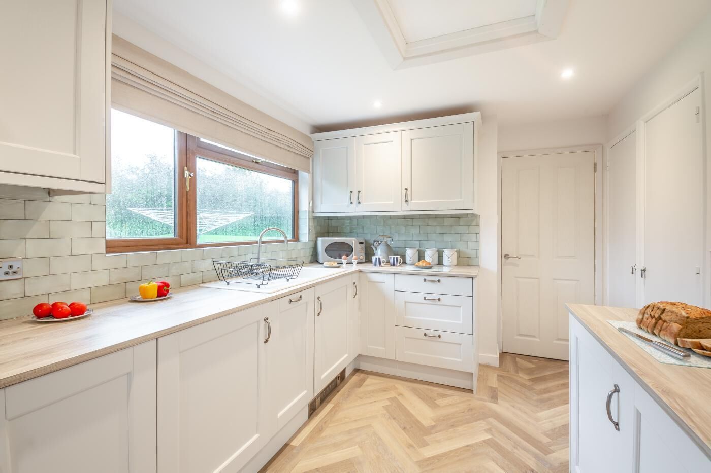 Microwave, oven, dishwasher, high chair