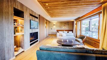 TV connectée, cheminée