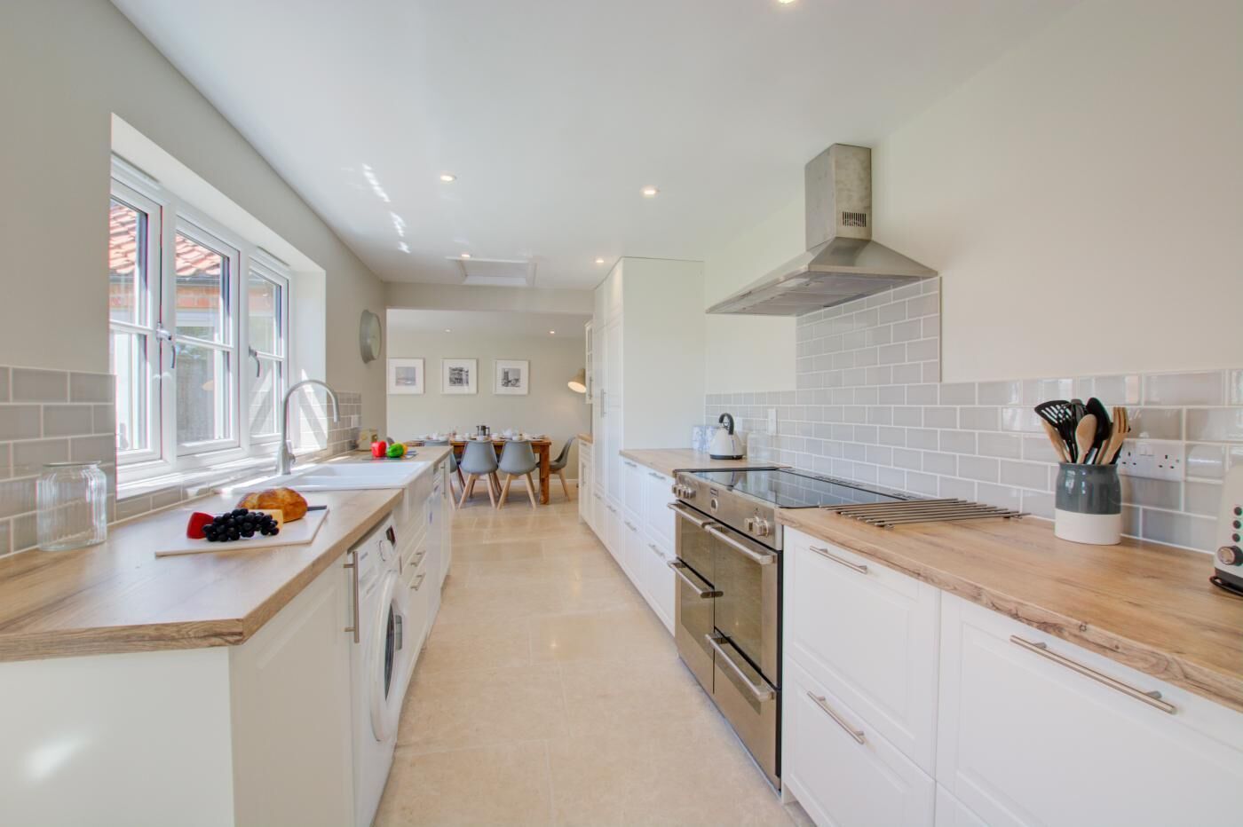 Dishwasher, highchair, cookware/dishes/utensils