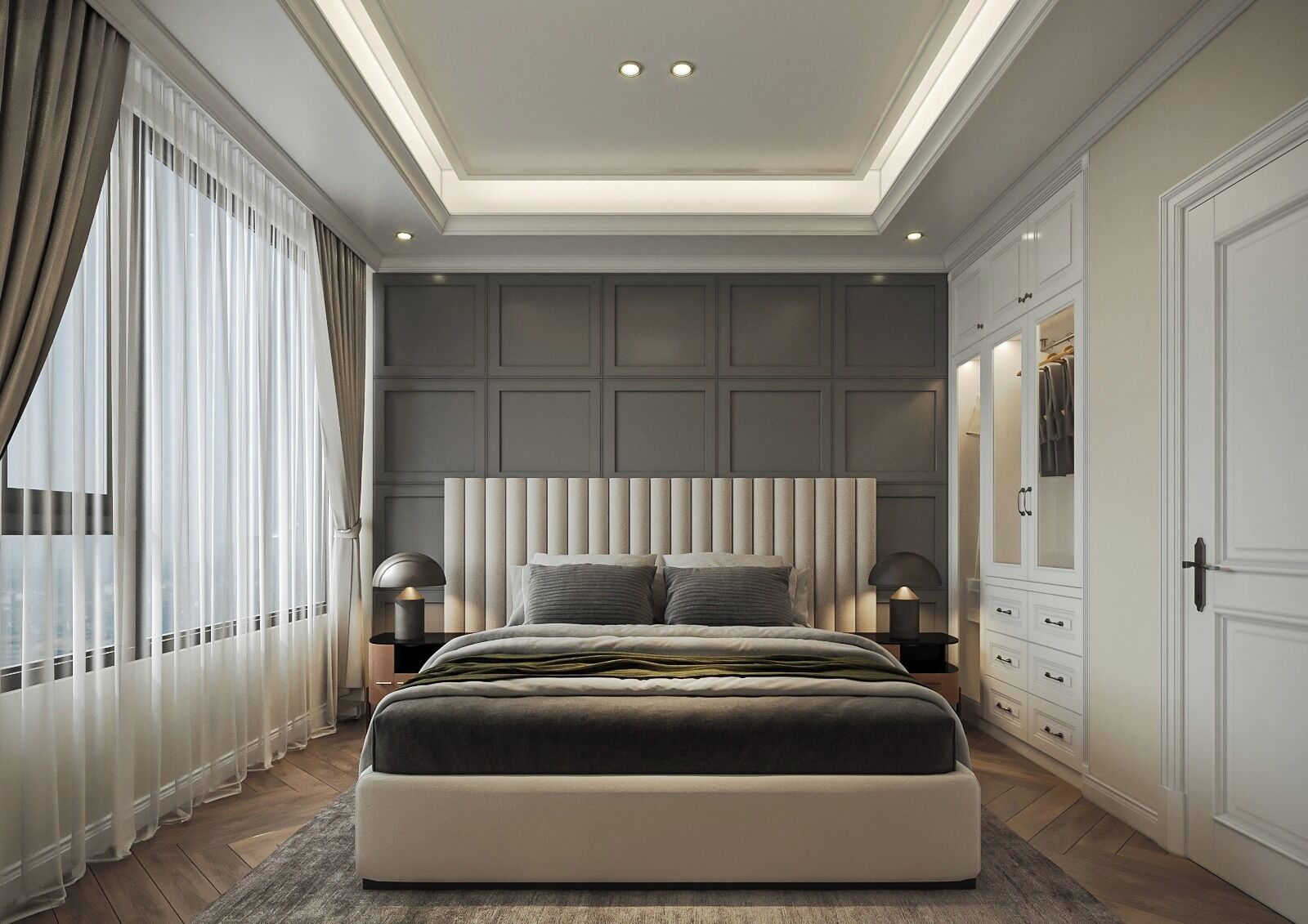 City Apartment, 2 Bedrooms, Balcony, City View | Minibar, individually decorated, individually furnished, desk