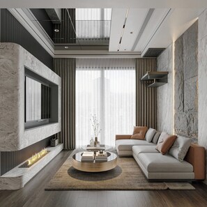 City-Apartment, 2 Schlafzimmer, Balkon, Stadtblick