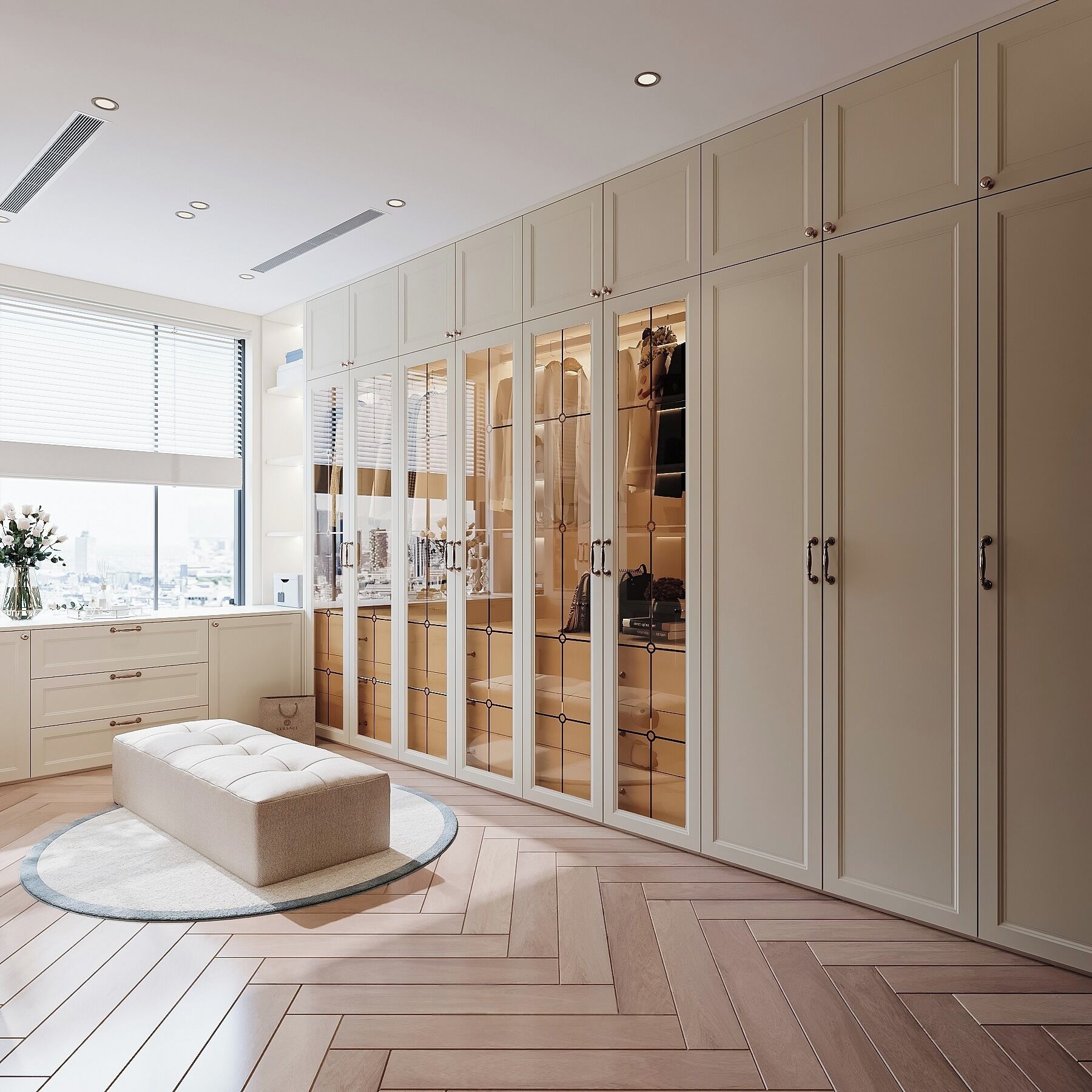 City appartement, 3 slaapkamers, balkon, uitzicht op de stad | Een minibar, individueel gedecoreerd, individueel gemeubileerd