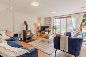 TV, fireplace - 3 Bed in Polbathic (oc-h28169) (Deviock)