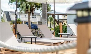 Terrace/patio - Tampa Florida Oasis with Pool Overlooking Canal/Waterfront (Tampa)