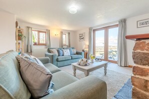 Televisie en een open haard