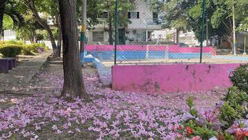 Área externa para banquete