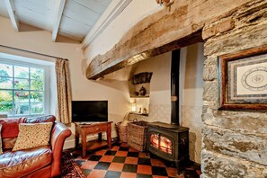 Télévision, cheminée