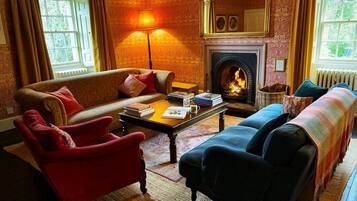 Télévision, cheminée