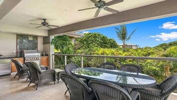 Villa, Multiple Beds, Lanai, Garden View (Ho'olei Unit 12-2) | Outdoor dining