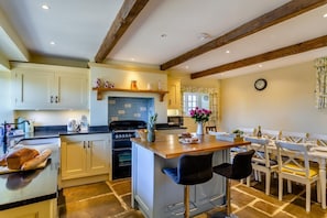 Microwave, oven, dishwasher, high chair