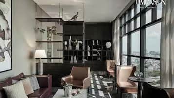 Family Suite, 3 Bedrooms, Club Lounge Access, City View | Egyptian cotton sheets, premium bedding, down comforters