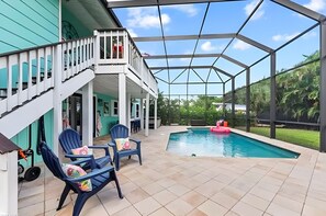 Pool - Sunny Tropical 3BR/3BA Retreat With Private Pool in Bonita Springs (Bonita Springs)